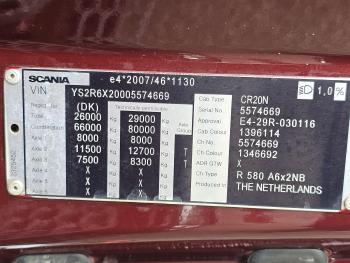 R580 V8 XT / 6x2 BOOGIE / RETARDER / HYDRAULIC / 80T